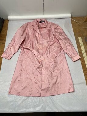 Vintage-Inspired Pink Trench Coat by Jocelyn
